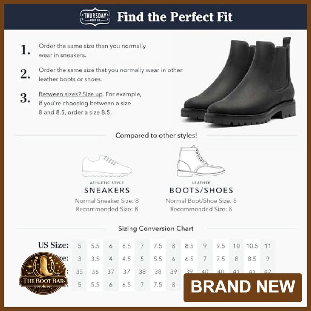 Leather Chelsea Boots Slip-On Ankle Boots Rugged Comfort Durable - Picture 8 of 8